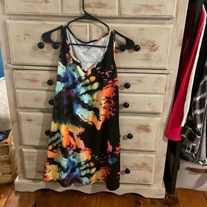 Tie dye beach cover up